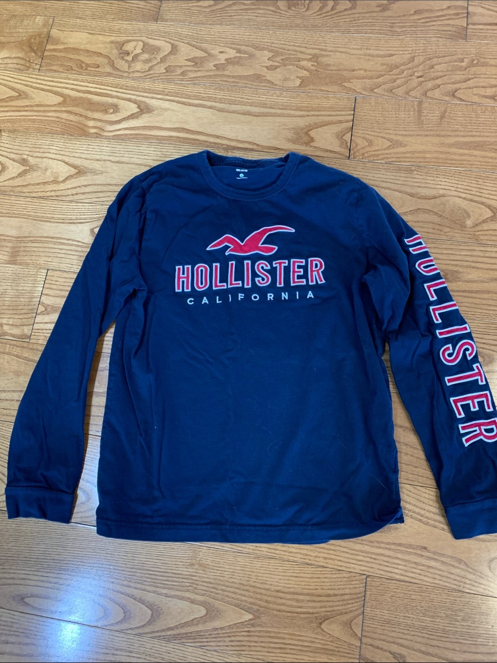💛2/$20 Men’s small Hollister Navy Long-Sleeve Logo Tee